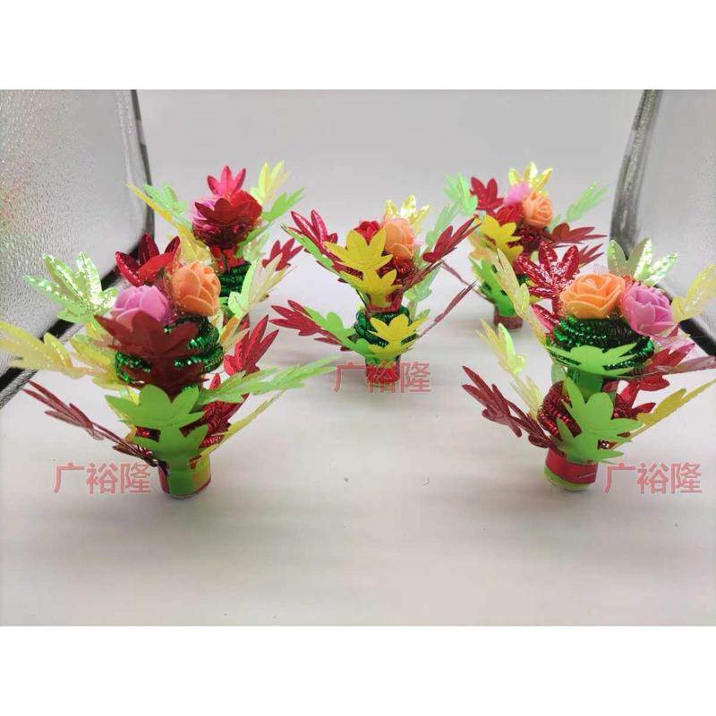 短款企花彩色花节庆装扮用品中秋祭神装饰花 多款多色多用途48个