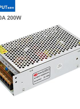 LED开 关电源5V 40A 200W门头屏走字屏显示屏冲孔发光字电源5V40A