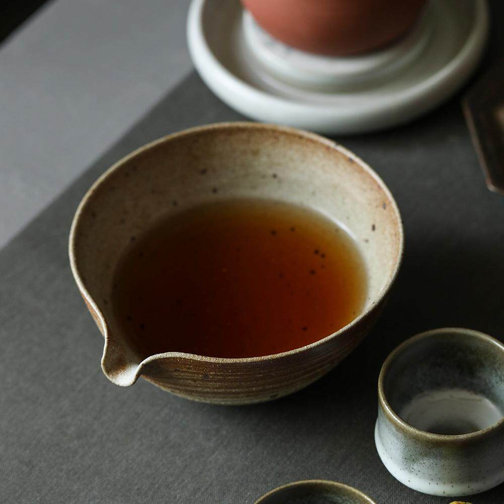 粗粗陶中号日式陶抹茶碗茶泡渣斗窑变洗茶水洗茶道茶具手工干茶盏