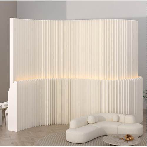 屏风隔断墙移动折叠发光办公室客厅分隔墙房间隔档板假墙简易自装