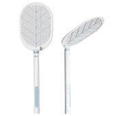 康铭KM 家用加长伸缩折叠超强灭虫苍蝇蚊子LED灯 380电蚊拍充电式