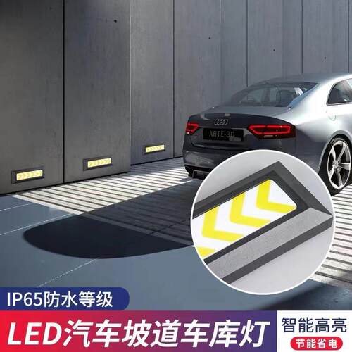 LED明装墙角壁灯汽车坡道指示地下室户外地脚楼梯踢脚超薄踏步灯