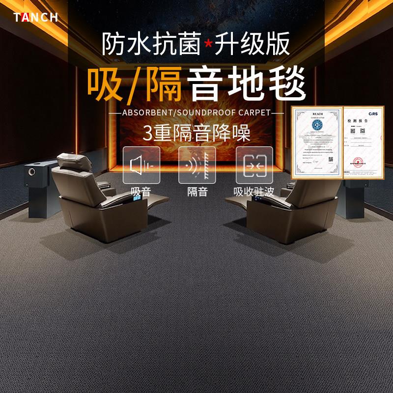 影音室吸音地毯专业隔音减震地毯加厚客厅家用满铺防水抗菌地垫