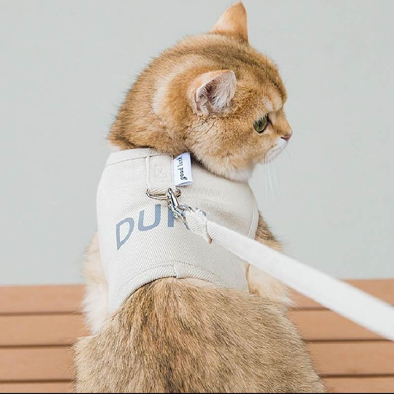 宠物牵引绳胸背带猫咪狗狗中小型犬泰迪工字型防挣脱遛猫背心可爱