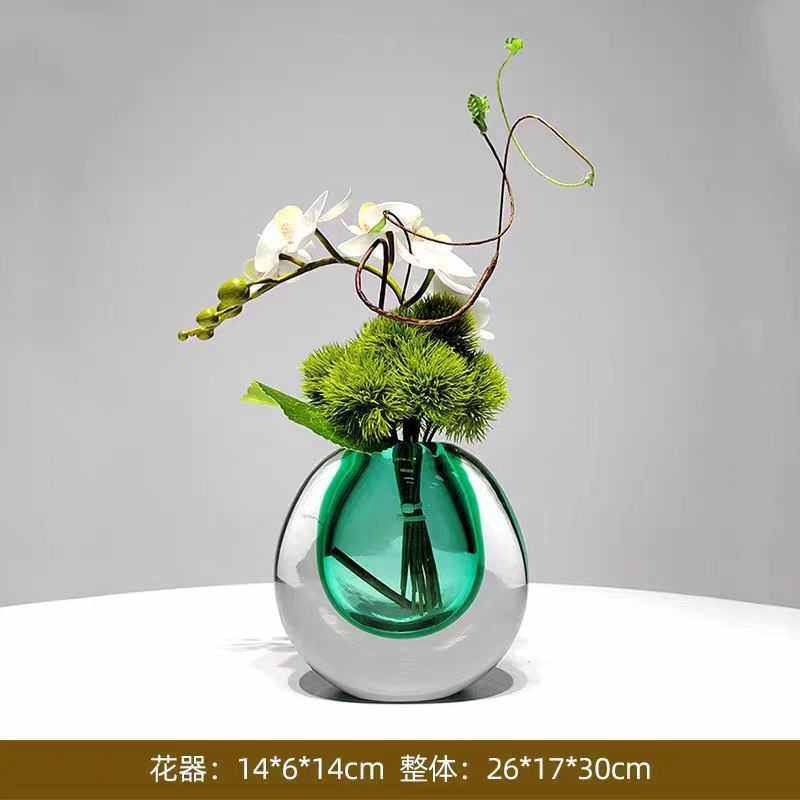 新品现代简约蓝色玻璃花瓶家居客厅花插器样板间摆件批发花艺客厅,鲜花速递/花卉仿真/绿植园艺,仿真绿植,淘宝优惠券,粉丝福利购,淘宝优惠卷