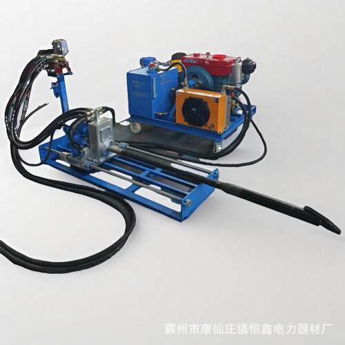 管道穿越钻机地下过路打孔铺管顶管机小型坑道式液压自来水打眼机