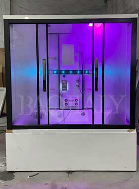 豪华整体双人浴室蒸汽淋浴房封闭式浴缸两用按摩一体式洗澡房1800