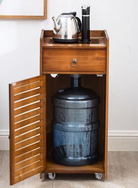 移小几用实木家茶台边柜烧水壶一体泡茶桌茶动水柜茶茶具置JI6154