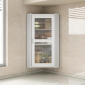 厨房置物架收纳柜调料调味品多功能储物小壁柜角落壁挂吊柜免打孔