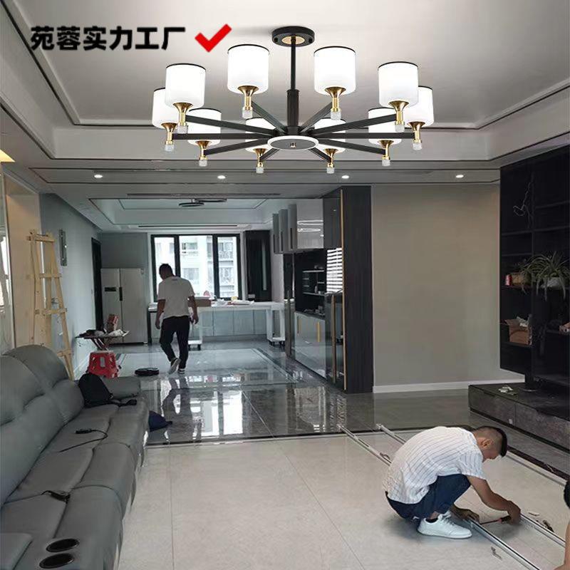 客厅吊灯2024新款装修室内装饰高档客厅灯餐厅灯防尘家用轻奢灯具