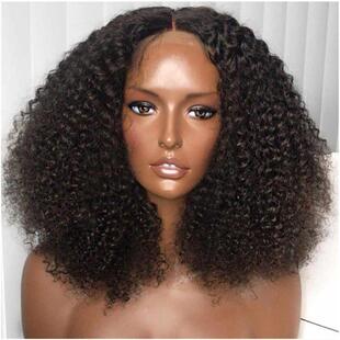 Curly Wigs Wig Braids Hair Afro Human Brazilian Cap
