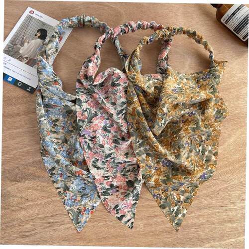 elasticity Scarf Headband women 三角弹性皮筋发带头巾女