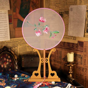 刺绣团扇古风团扇刺绣扇子汉服团扇双面团扇苏绣团扇儿童团扇圆扇