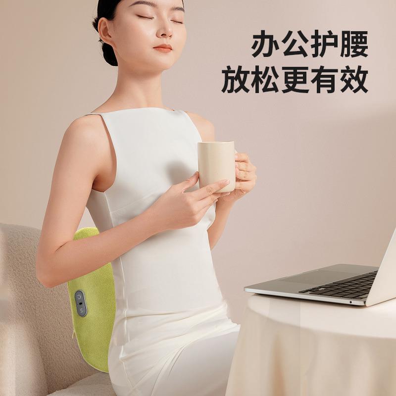 新款直销热敷腰部按摩枕全身颈椎按摩器靠枕头部按摩垫背部揉捏按