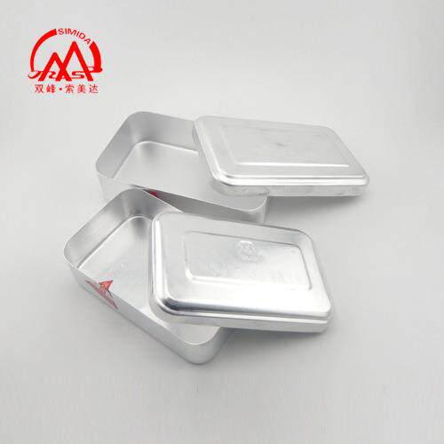 纯铝老式饭盒 冷藏盒烧烤实验器材盒蛋糕盒加厚大饭盒怀旧 厂家