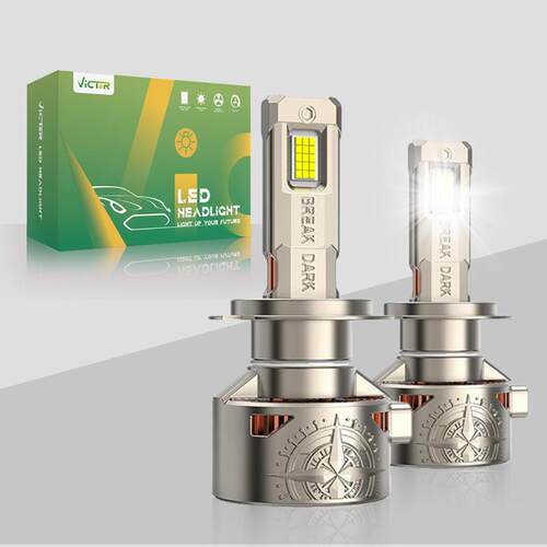 120W5080LED锌合金鳍片散热款led汽车大灯小尺寸前大灯汽车灯泡