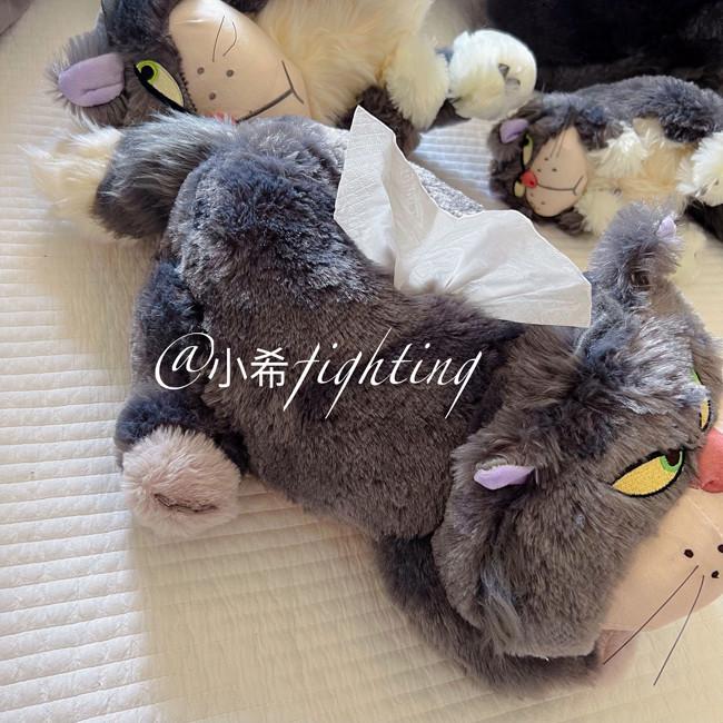可爱办公室纸巾卡通邮车载套猫坏抽西法lucifer纸盒日式包路家居