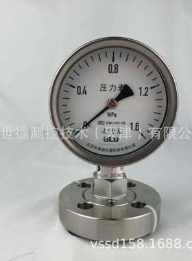 北京布莱迪原厂货源BLD法兰隔膜压力表 PYTH-100.AO.F2法兰DN15