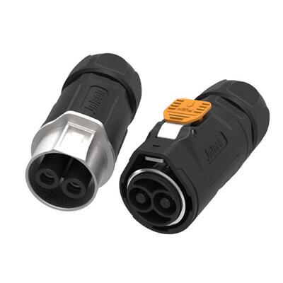 航空插头 MJ32自锁2P推拉自锁 IP67工业大电流120A600V防水连接器