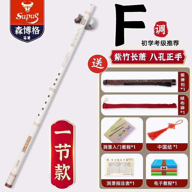 正品洞箫乐器初学入门演专业奏竹长萧短箫紫古风八孔GF调一三节萧