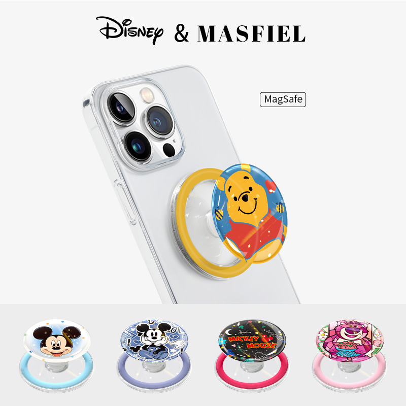 MASFIEL × 迪士尼联名适用于MagSafe磁吸支架卡通可爱气囊手机便