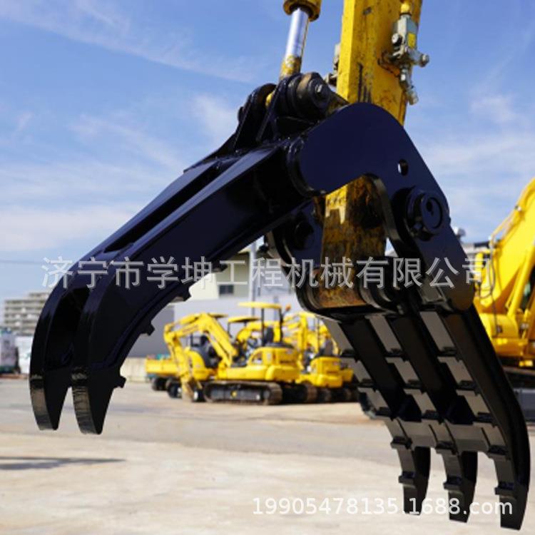 厂价直销小型夹木器小挖机夹木器小型抓钢机