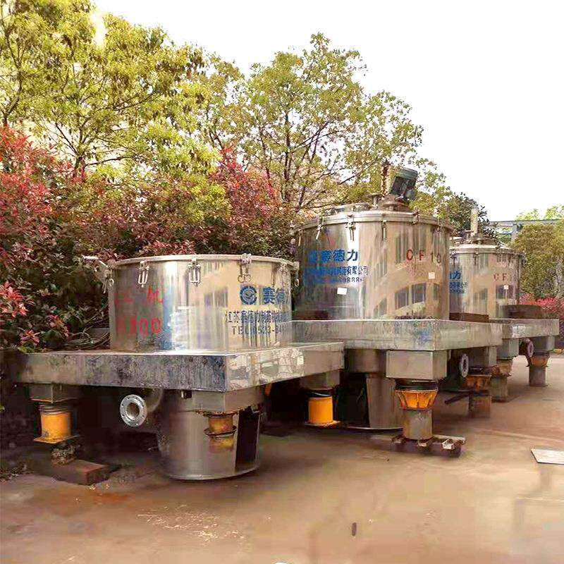 出售二手1250平板吊袋离心机 刮刀下卸料拉袋离心设备