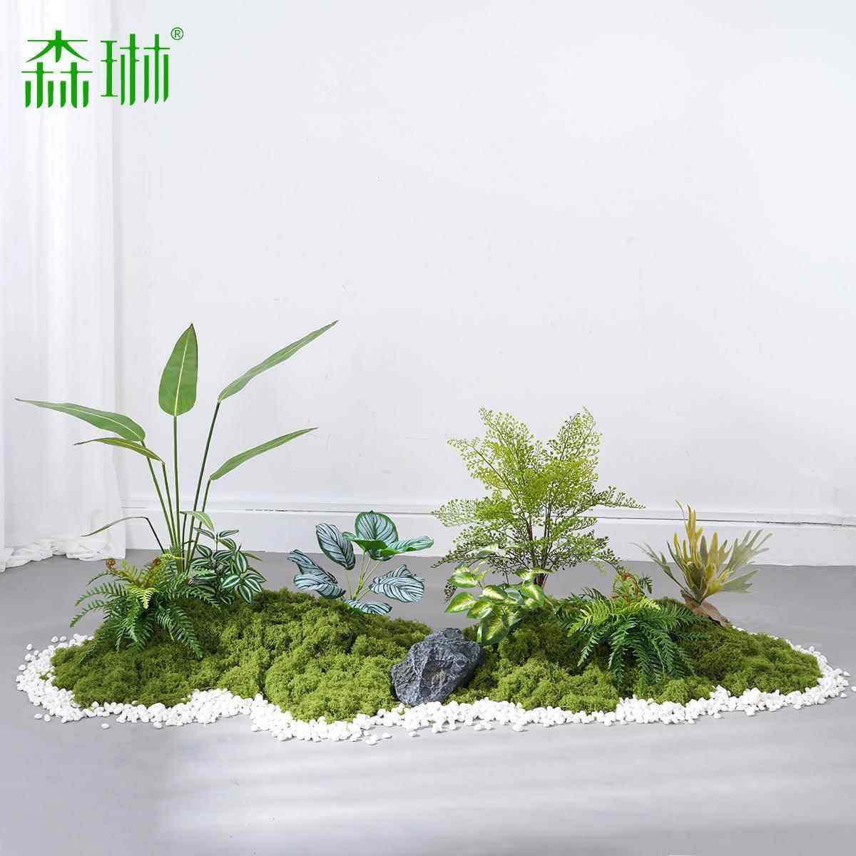 仿真绿植造景苔藓假植物装饰假花室内热带组合波斯橱窗景观草布置