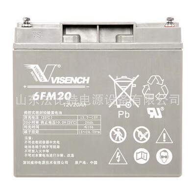 威神铅酸蓄电池6FM20免维护12V20Ah应急照明 质保一年6FM20