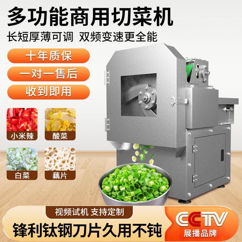 多功能切菜机食堂商用全自动切葱花切韭菜机酸菜丝辣椒切段机厂家