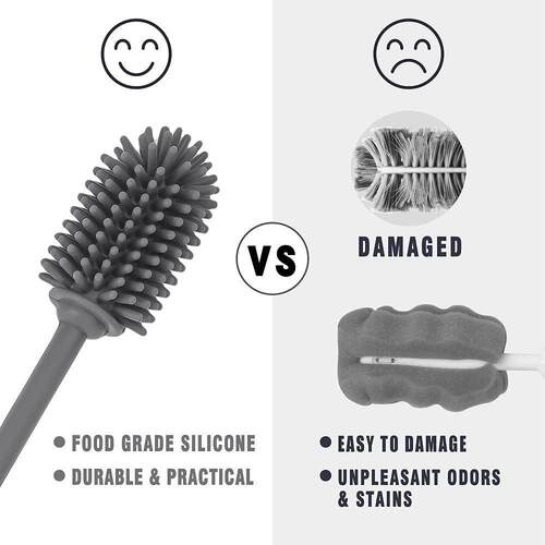 Silicone Water Bottle Cleaning Brush Cleaner Baby Bottles