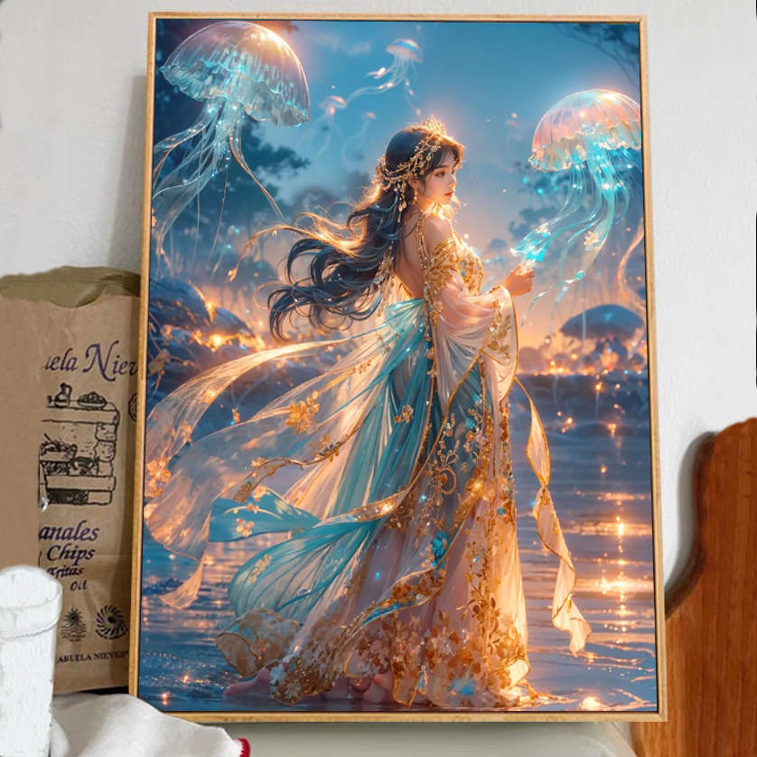 奇幻仙境 十字绣唯美图案卡通动漫少女5D现代手工diy贴钻石画解压
