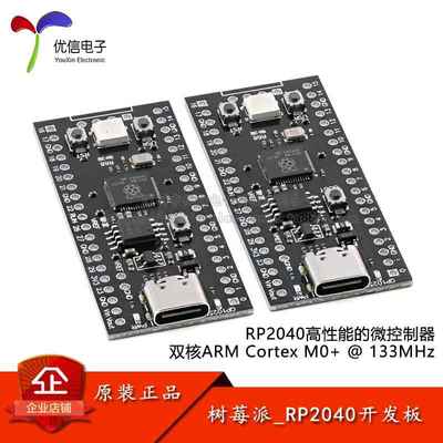 RP2040开发板双核Cortex M0+处理器核心板系统板模块 黑板