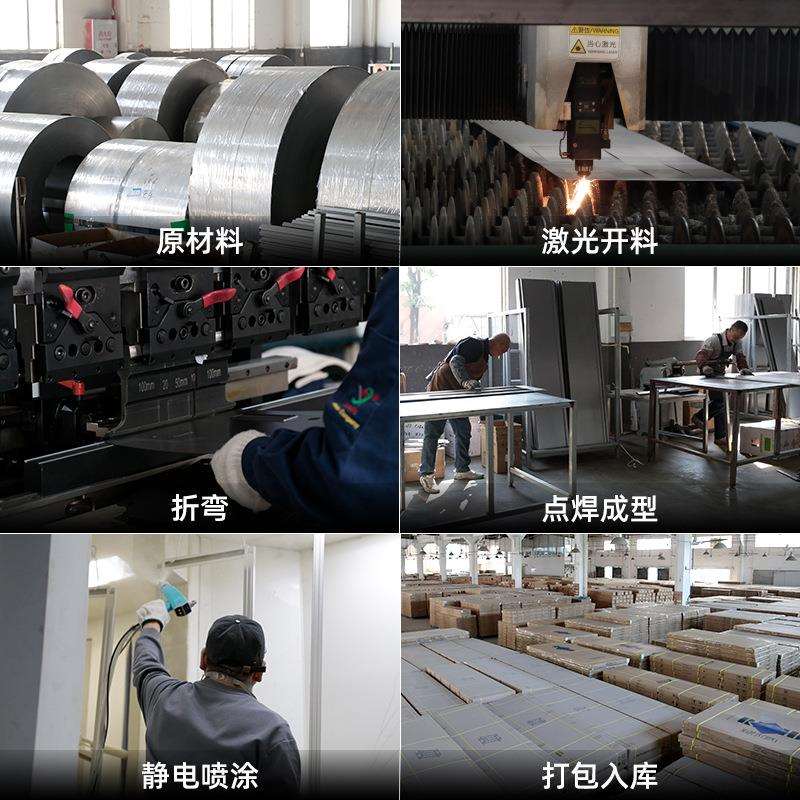 加厚钢制拆装窄边文件柜 灰白套色办公室财务两门凭证柜