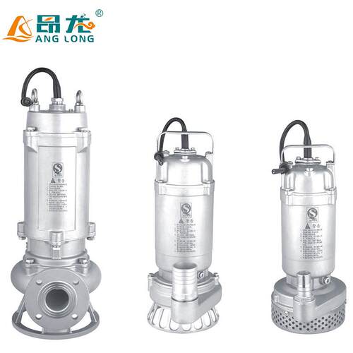 WQP全不锈钢潜水泵304/316耐腐蚀耐高温污水泵化工厂用潜水排污泵