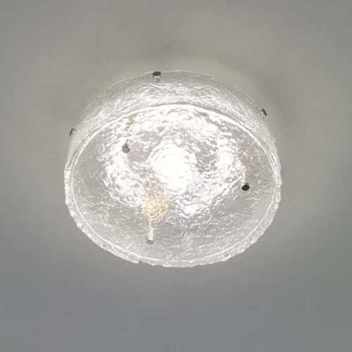 力灯具北欧餐厅房间水波纹法式客厅吸顶灯 现代中古卧室美式亚克