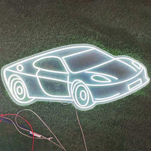 飾霓虹燈燈牌 led霓虹燈發光字創意車造型DIY亞克力霓虹燈裝