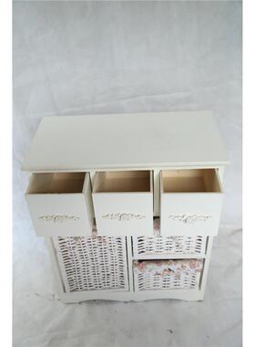 白色收纳柜式实木多层抽屉木sng9020质收柜多功能床头纳柜物储柜