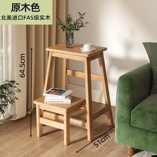 实木踏脚凳双层阶梯凳垫脚凳小楼梯凳子家用高低凳两用儿童台阶椅