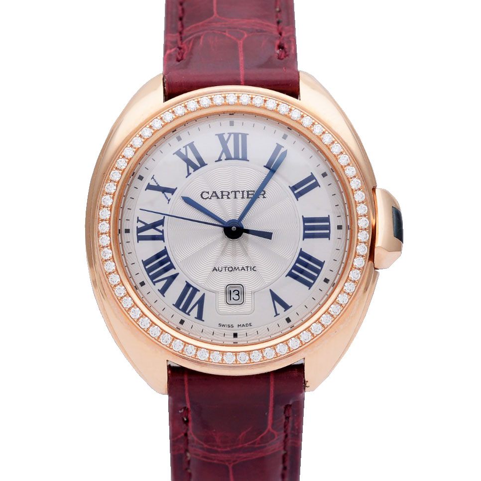 [9.8新]卡地亚钥匙公价156000原钻31mm自动机械女表WJCL0016
