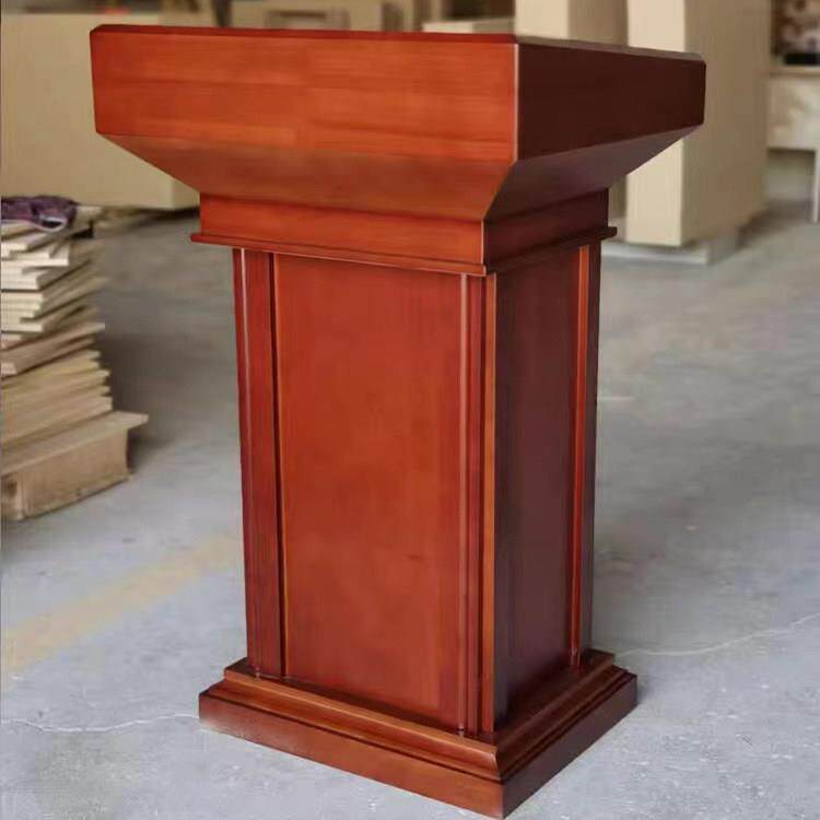 实木简约演讲台发言迎宾接待主持导购泊车饭厅酒店司仪台