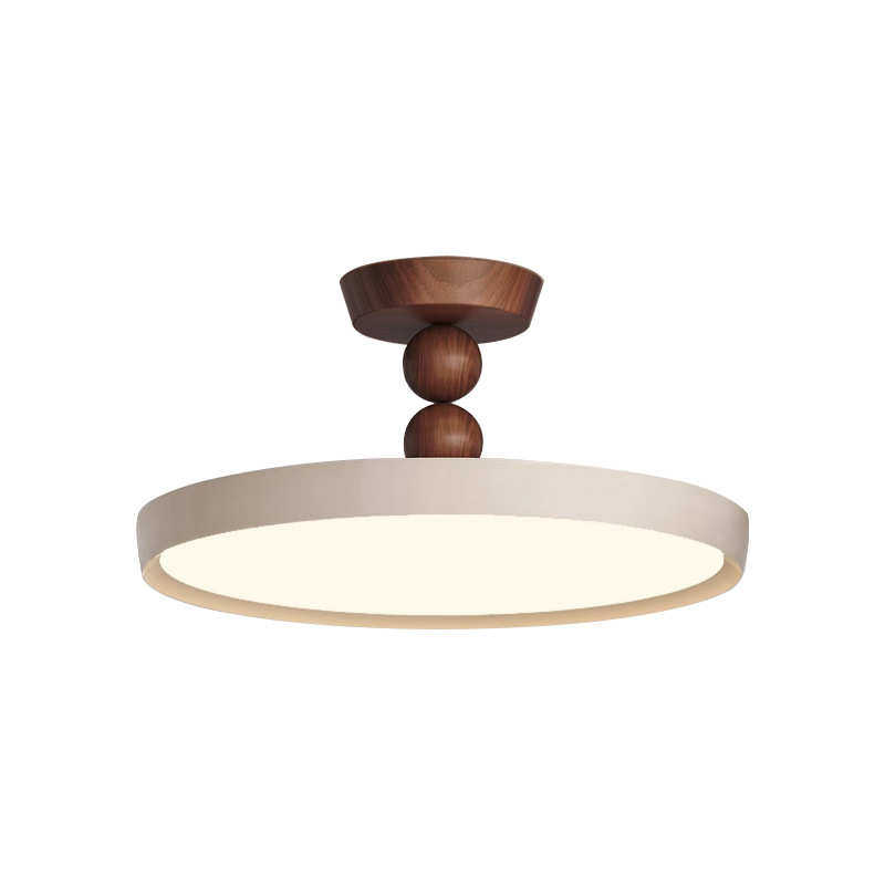 实木中古风吸顶灯ins奶油风主卧室灯调性复古侘寂风房间护眼灯具,家装灯饰光源,智能吸顶灯,淘宝优惠券,粉丝福利购,淘宝优惠卷