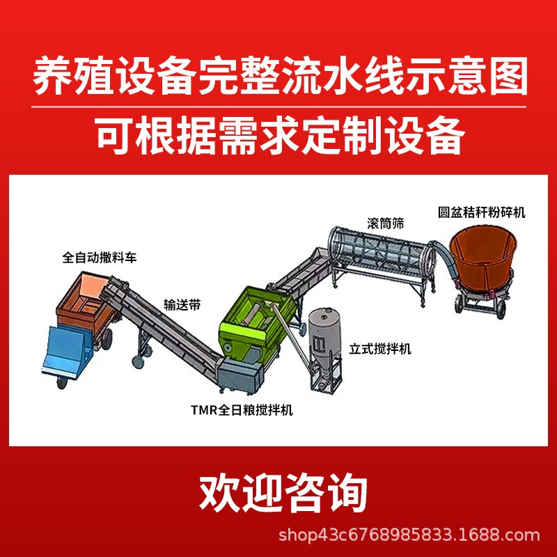佳瑞圆盘秸秆粉碎机稻草玉米养殖牛羊用草料铡草揉丝粉碎干湿两用