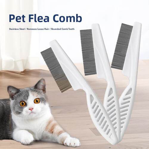 Pet flea removal comb, dog cat comb 宠物除蚤梳狗猫梳子