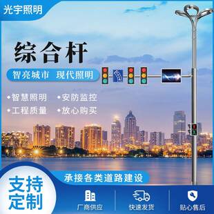 厂家供应智慧综合杆多杆合一交通标志杆监控杆共杆可定制