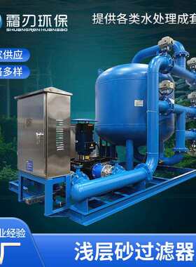 浅层砂过滤器多介质全自动反冲洗砂滤罐石英砂河水除铁锰过滤器