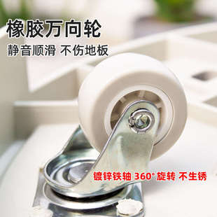 大号花盘托盘拖带隐形滑轮塑料万向托轮接水轮移动花盆盘底座加厚