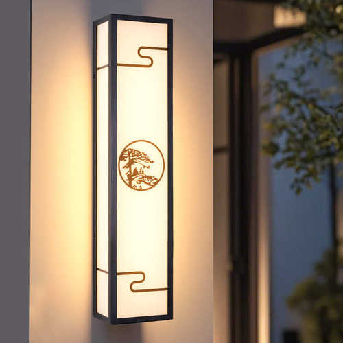 大门口阳台室外壁灯户外柱子防水现代围墙庭院中式灯别墅新两侧灯