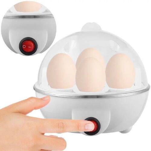 Egg Cooker Auto Shut-Off Boiled Egg Machine 7 Egg Capacity