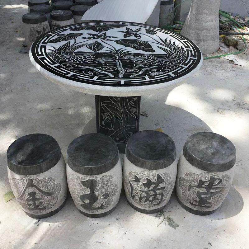 厂家直销可石桌石凳 户外庭院阳台 花园石雕雕塑户外休闲摆件